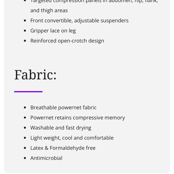 Design Veronique Style 1653H
Non-Zippered High-Back Body Girdle L - Picture 9 of 10